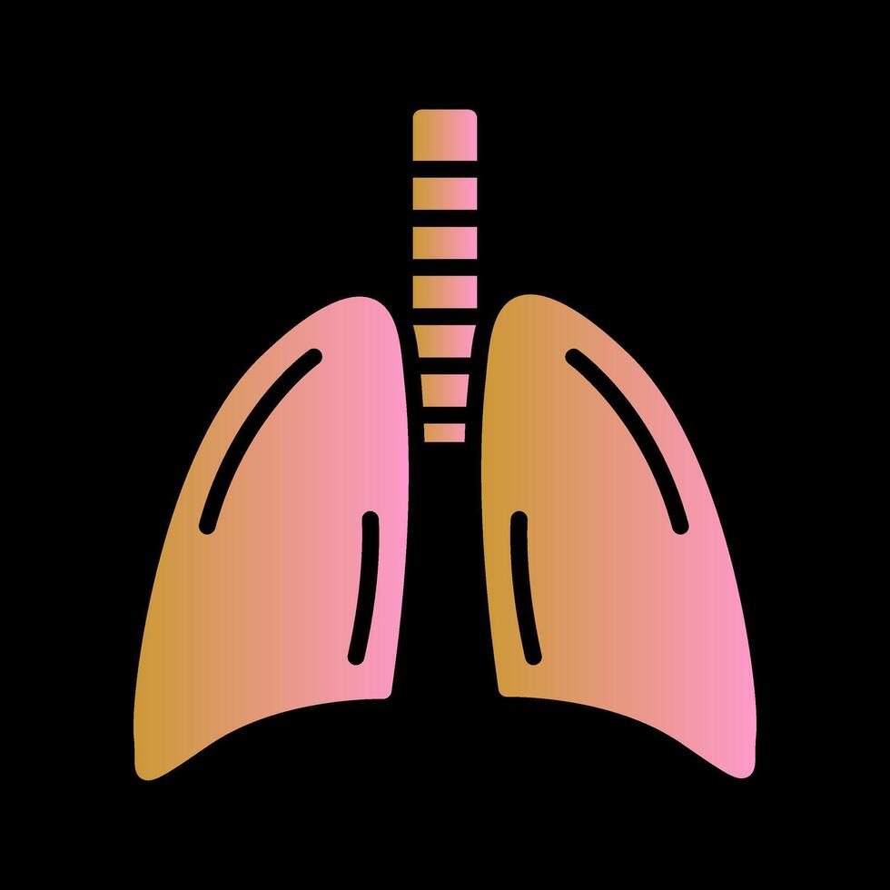 Lungs Vector Icon