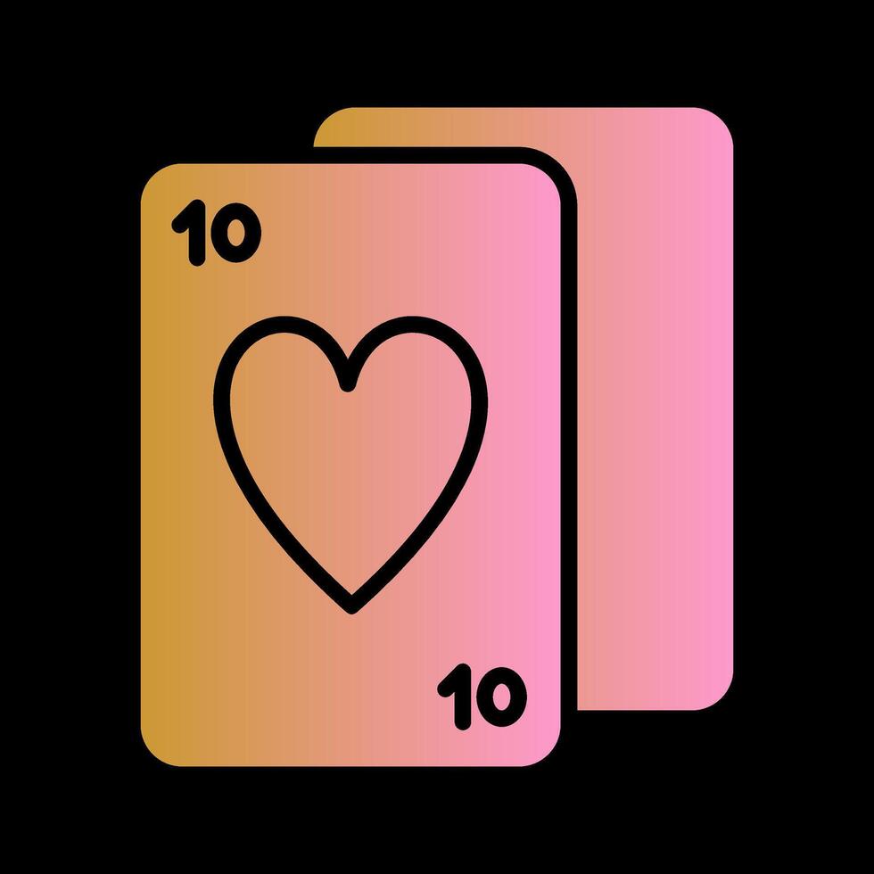 icono de vector de baraja de cartas