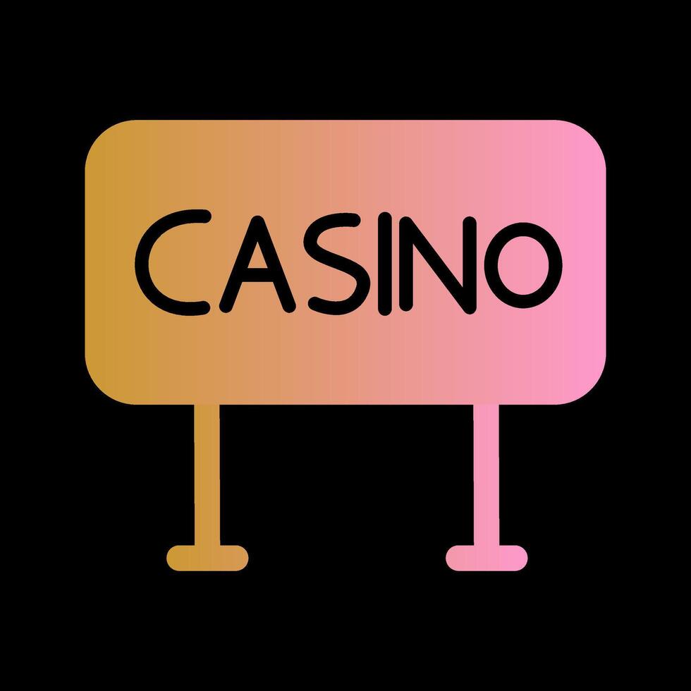 Casino Sign Vector Icon