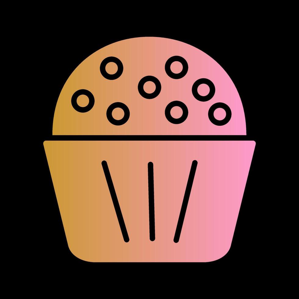 Chocolate Muffin Vector Icon