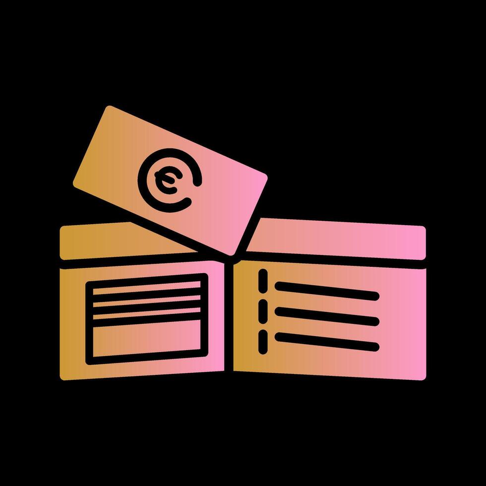 Money in Wallet Vector Icon