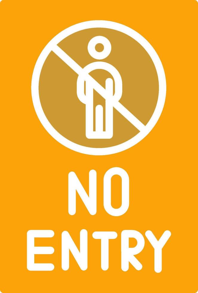 No Entry Sign Vector Icon