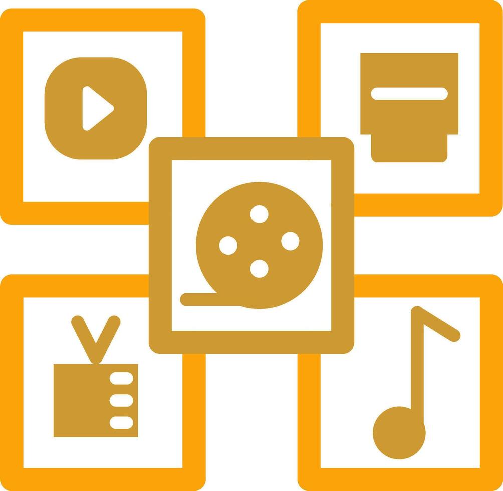 Multimedia Vector Icon