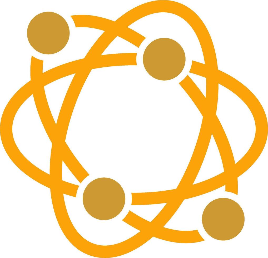Atomic Structure Vector Icon