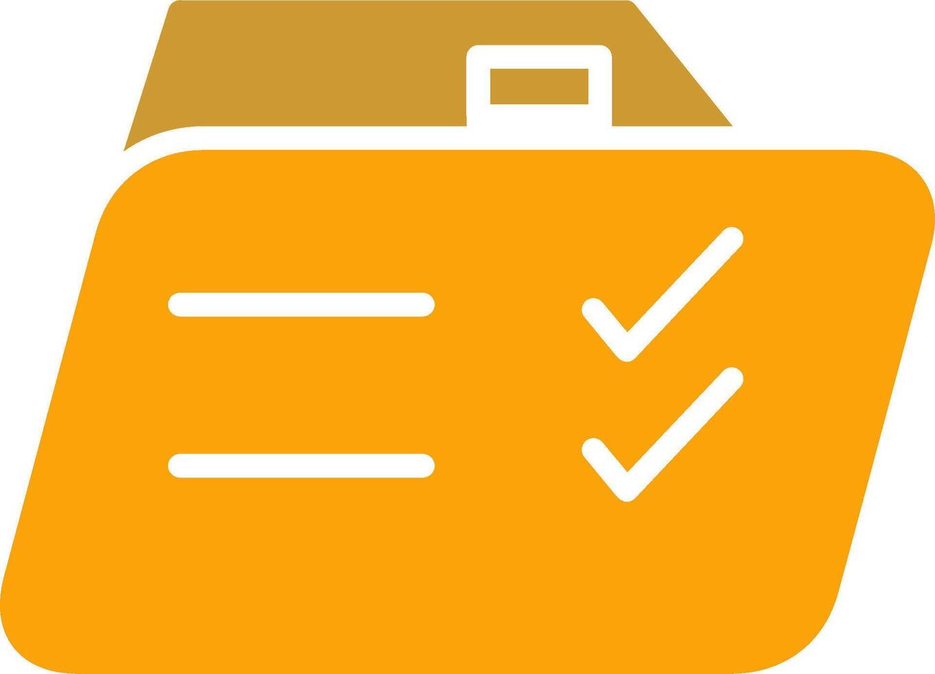 Checklist Folder Vector Icon