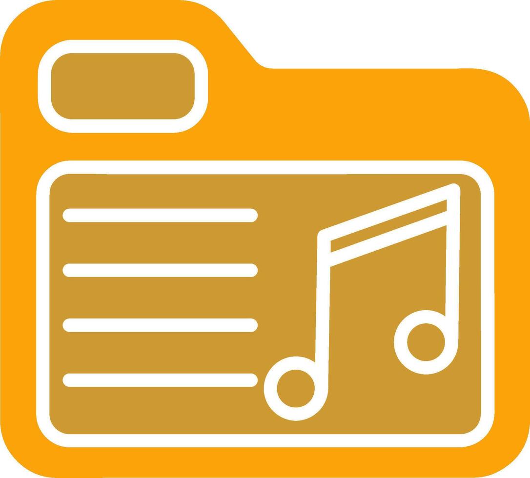 Music Folder Vector Icon