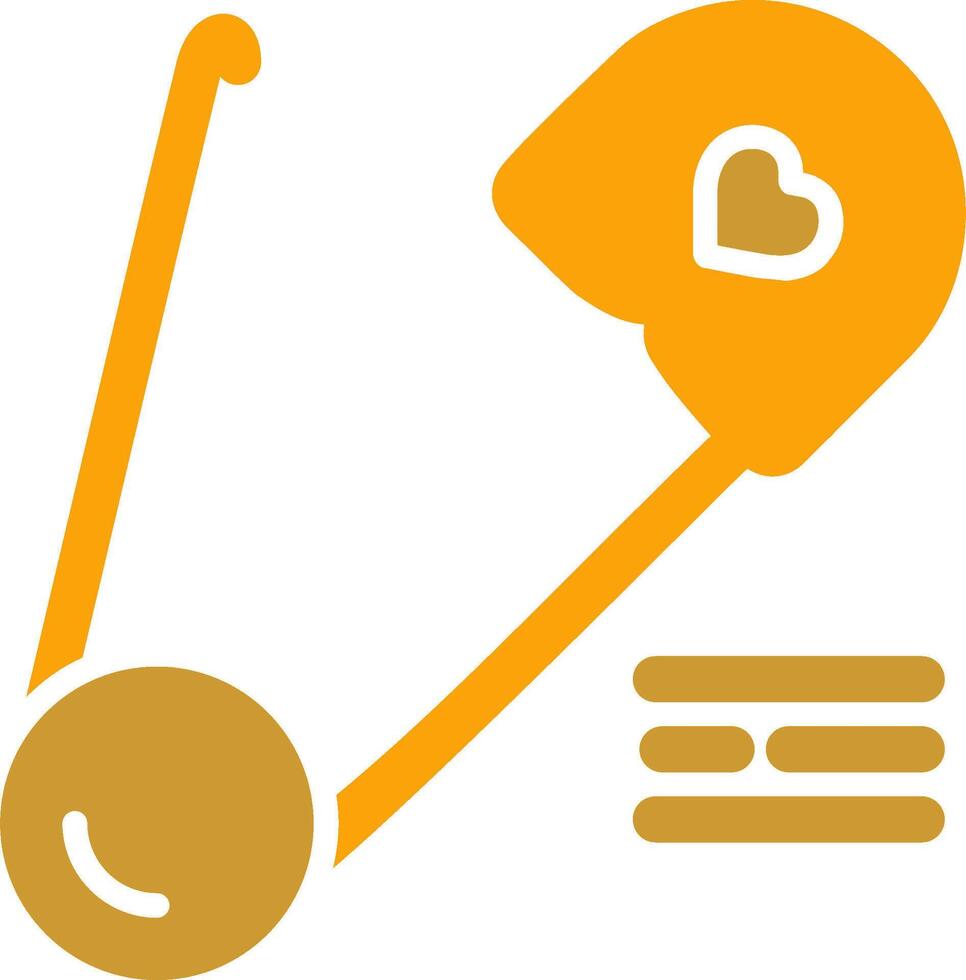 Safety Pin Vector Icon