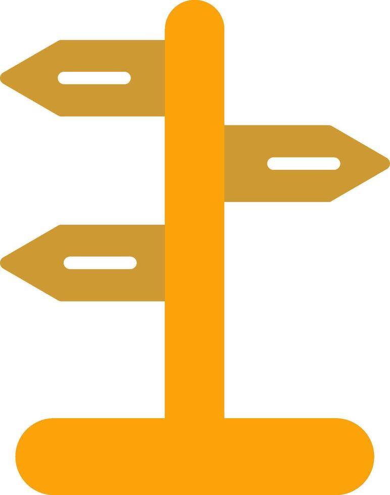 Signpost Vector Icon