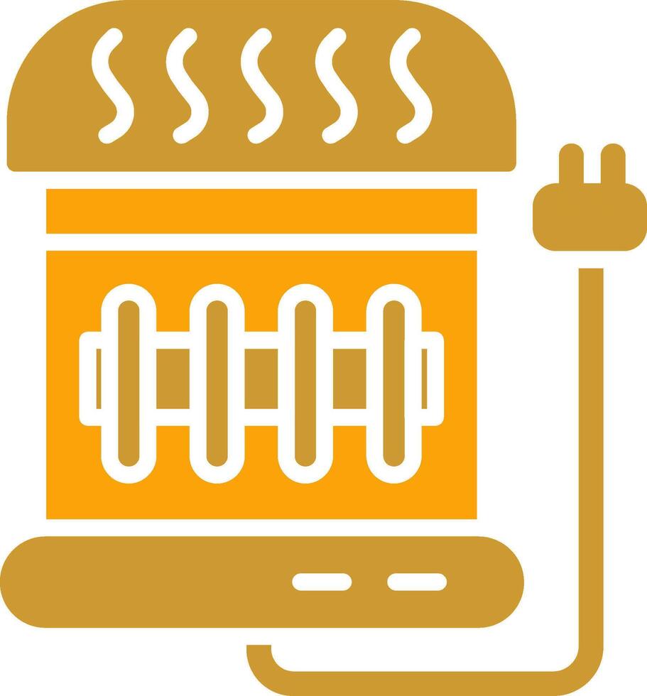 Electric Heater Vector Icon