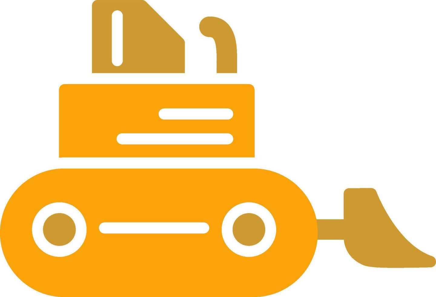 Bulldozer Vector Icon