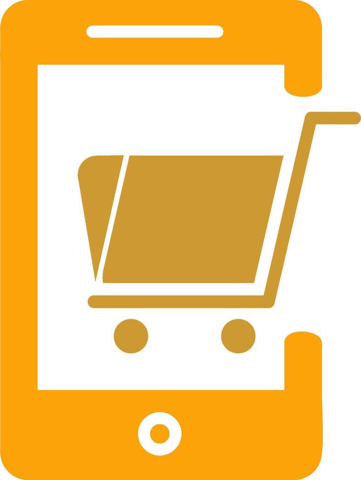 Mobile Shopping Vector Icon