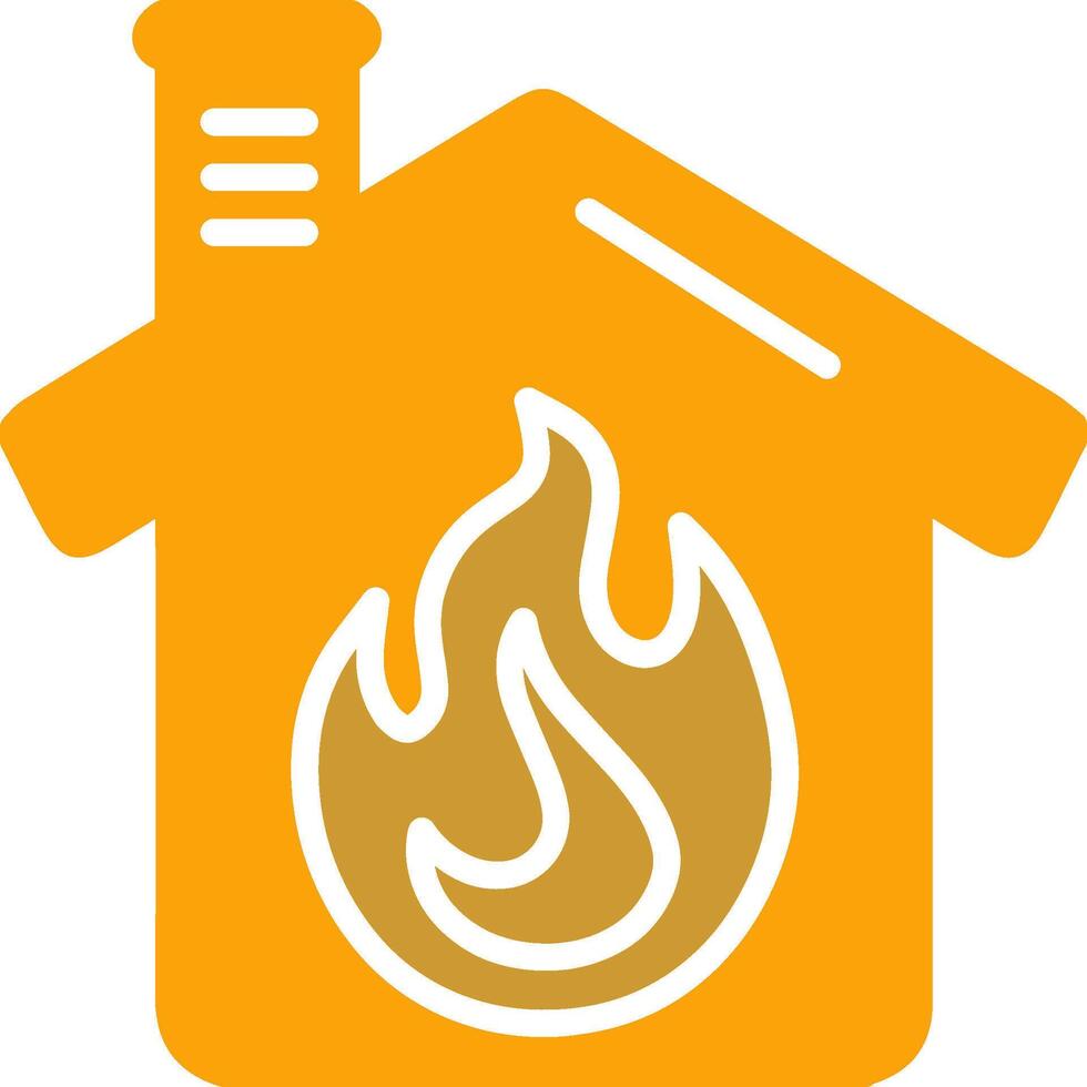 Housefire Vector Icon