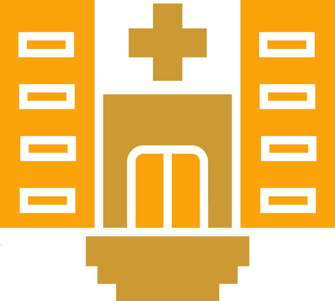 icono de vector de hospital