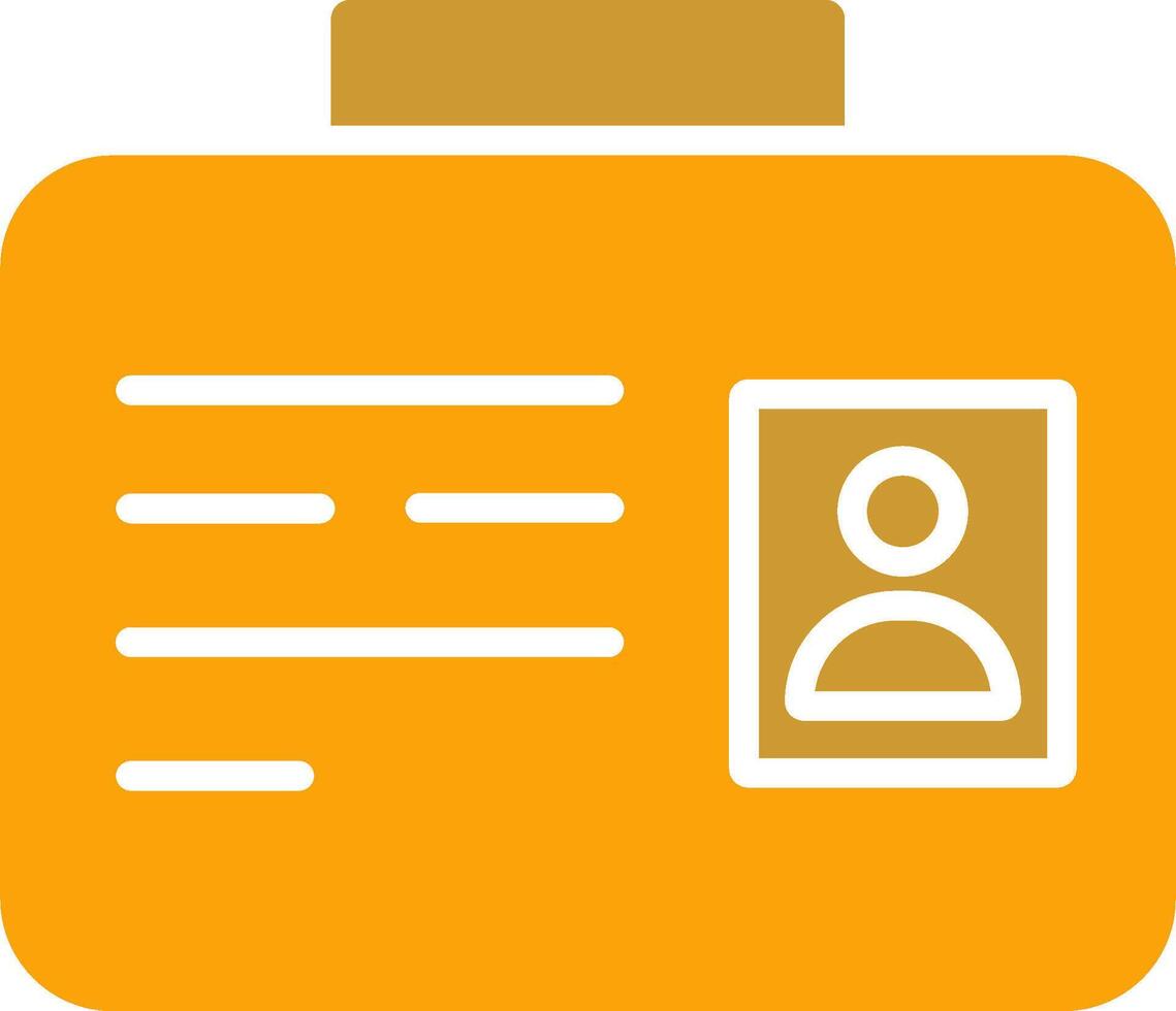 Employee ID Vector Icon