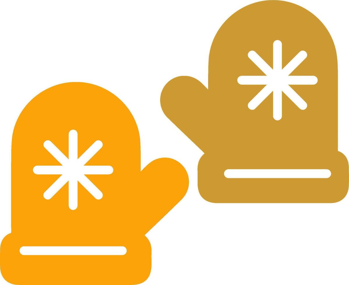 Winter Gloves Vector Icon