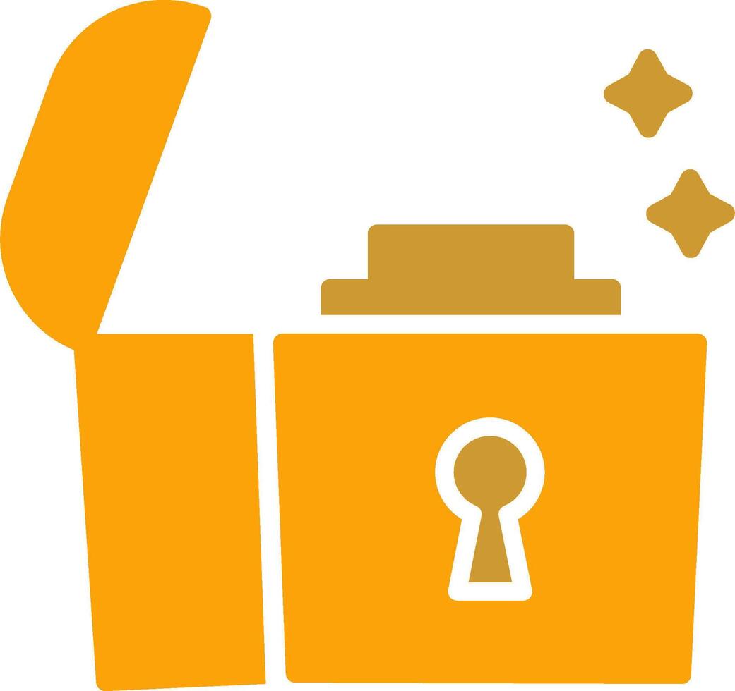 Open Treasure Box Vector Icon