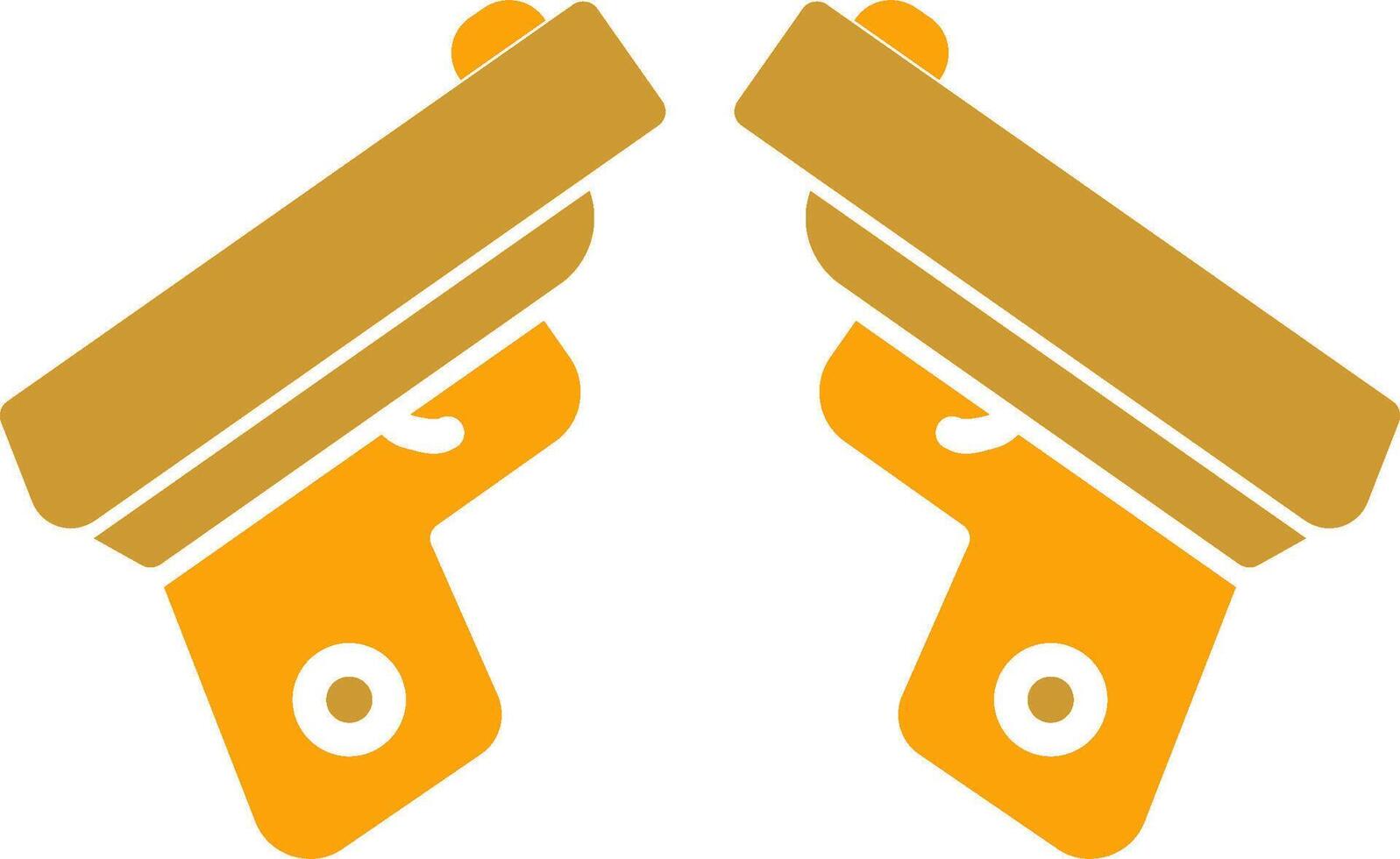 Two Guns Vector Icon