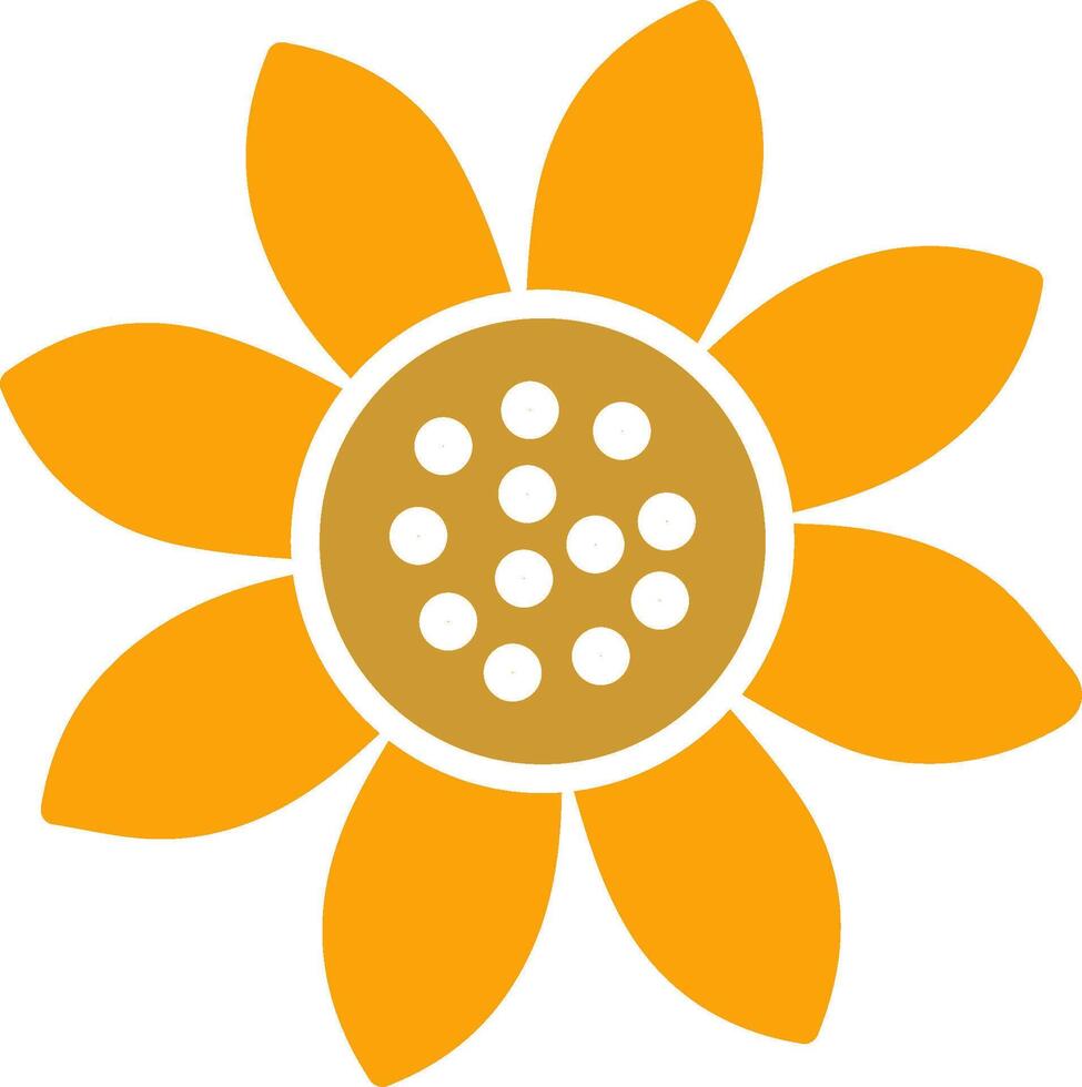 Sunflower Vector Icon