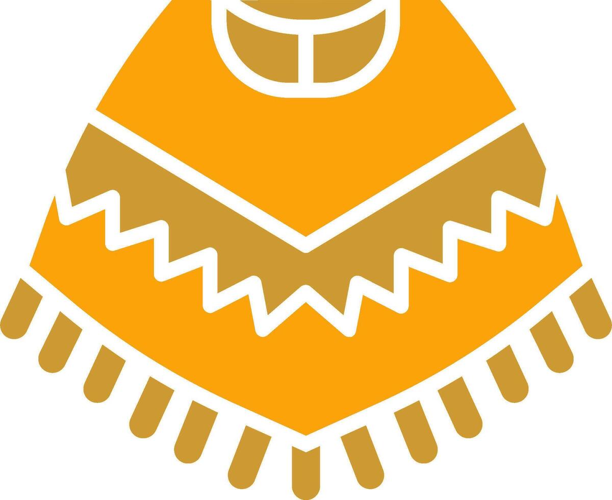 poncho vector icono