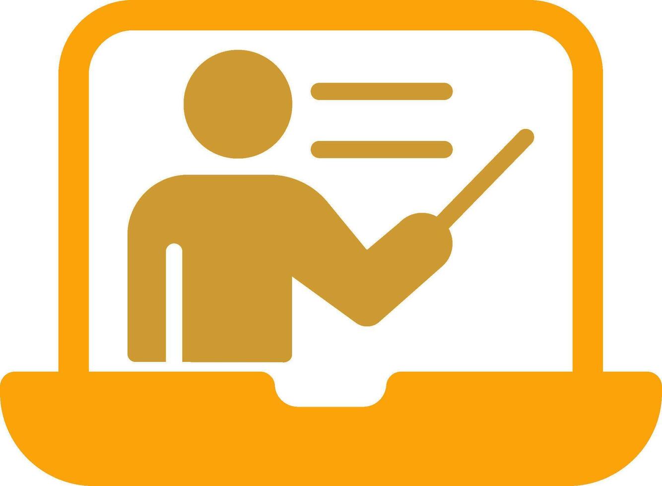 Online Lesson Vector Icon