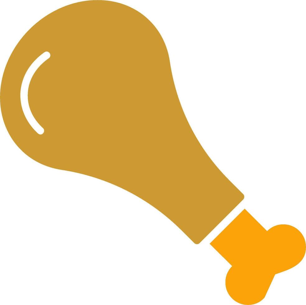 Chicken Leg Vector Icon