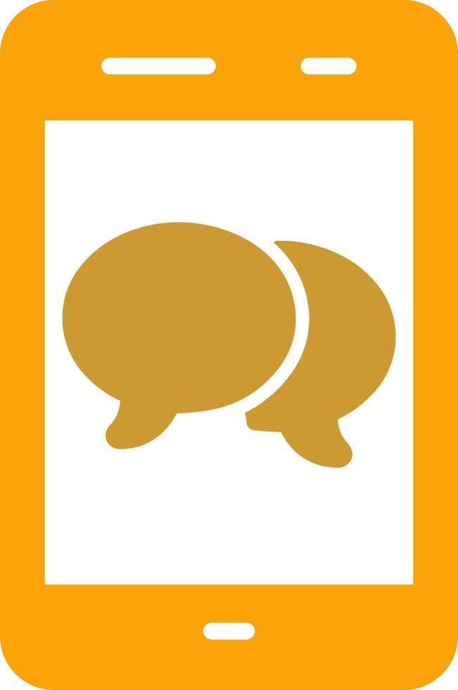 Double Message Bubble Vector Icon
