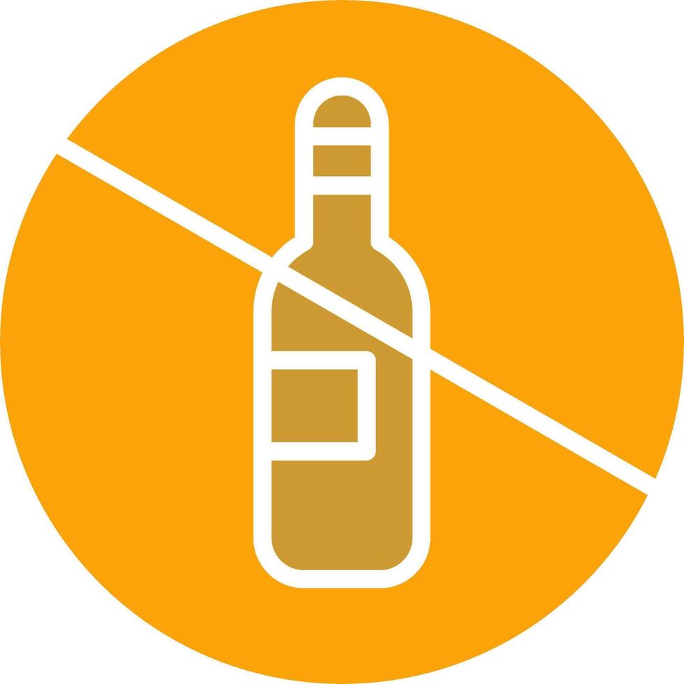 No Drinking Vector Icon