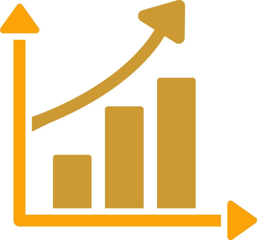 Rising Statistics Vector Icon