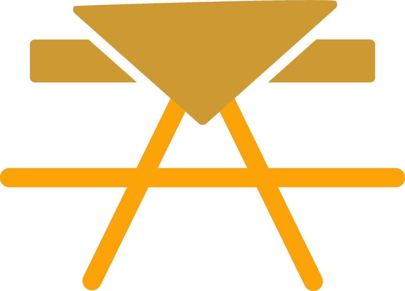 Picnic Table Vector Icon