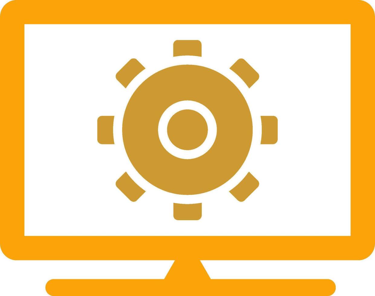 Computer Settings Vector Icon