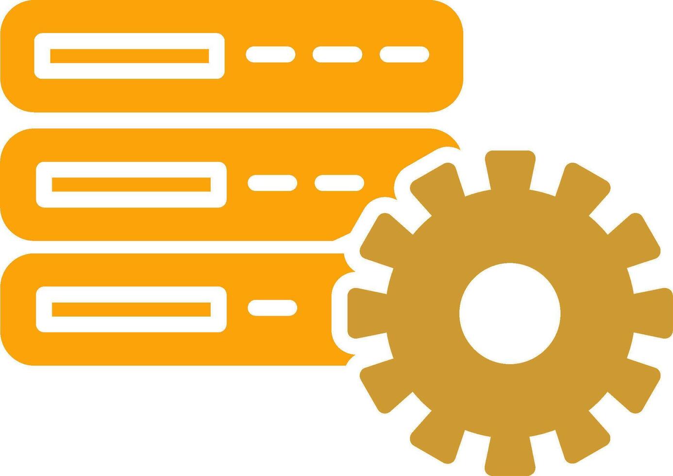 Database Setting Vector Icon