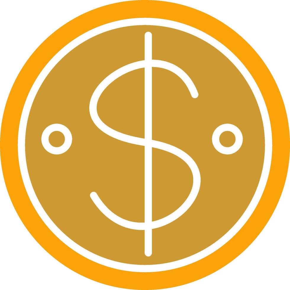 Dollar Coin Vector Icon