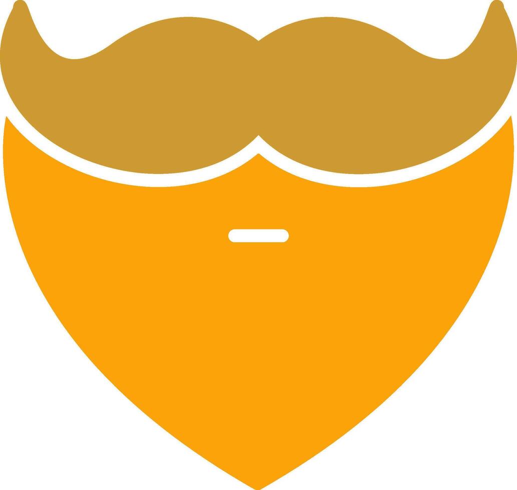 barba y Bigote yo vector icono