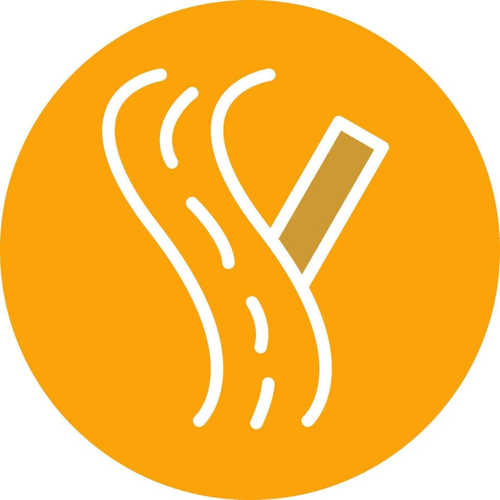 Linked Road Sign Vector Icon