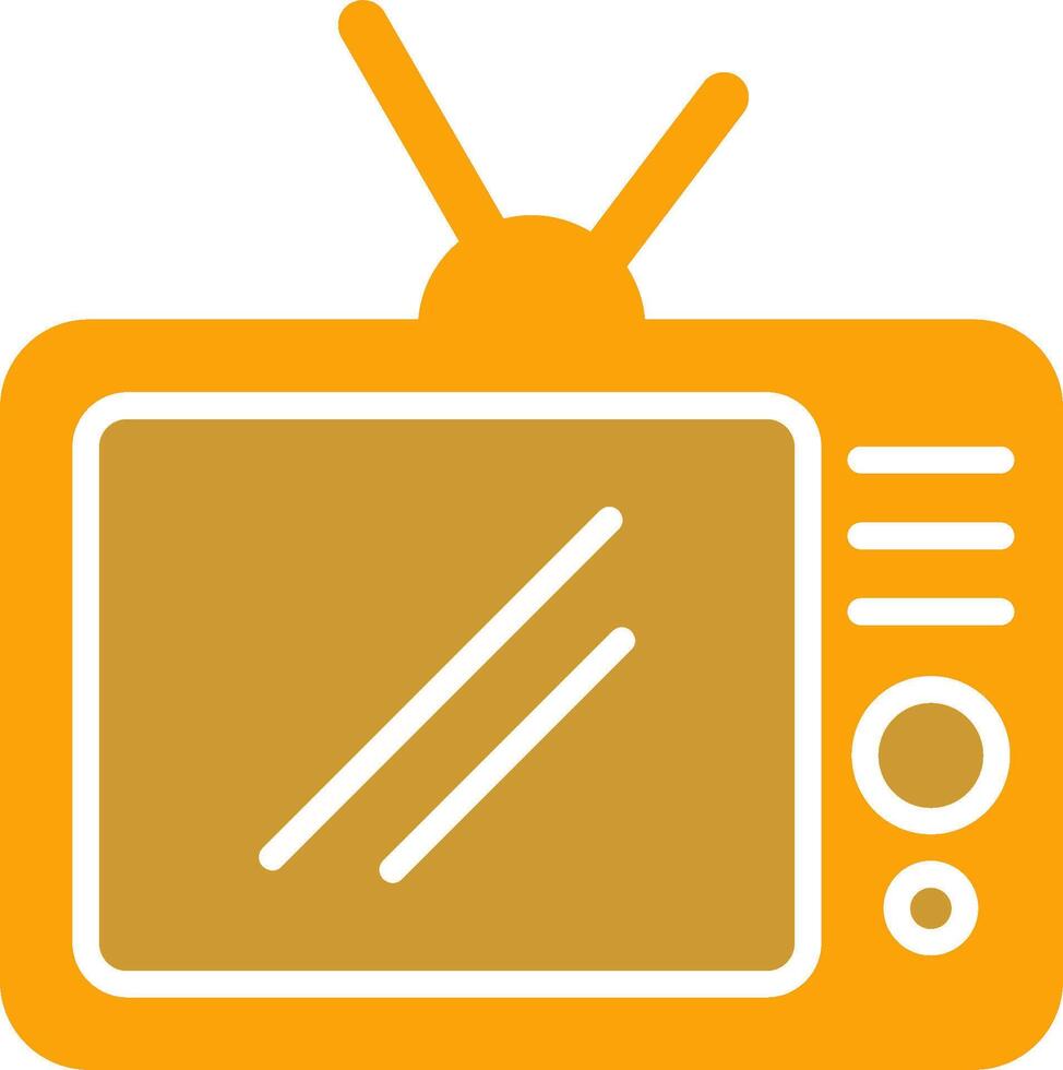 TV Set Vector Icon