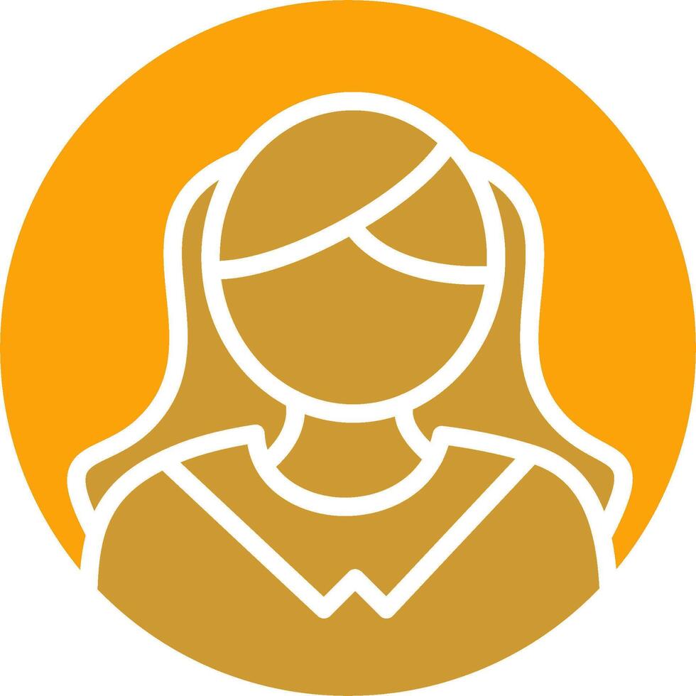 Female Profile Vector Icon