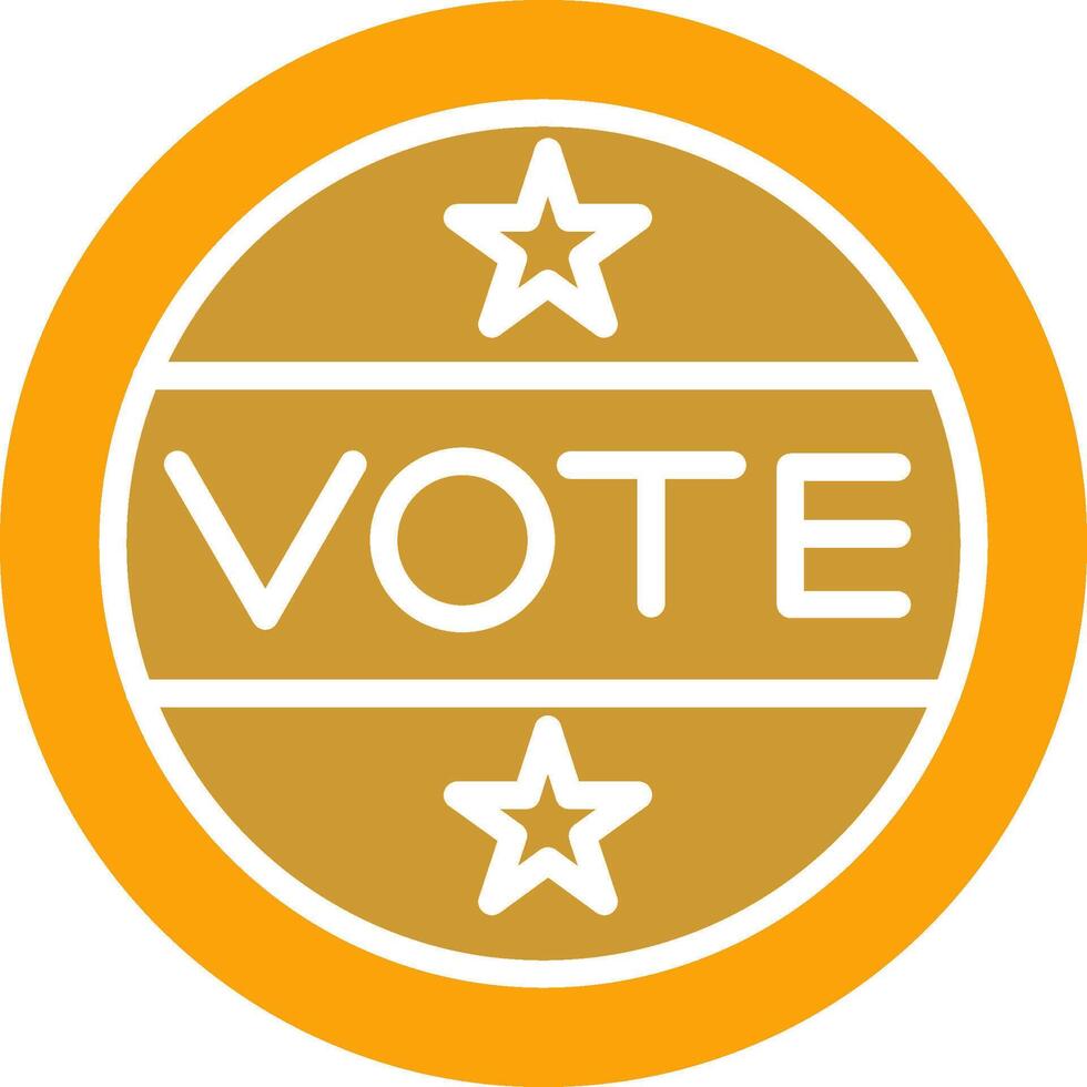 Vote Sticker Vector Icon