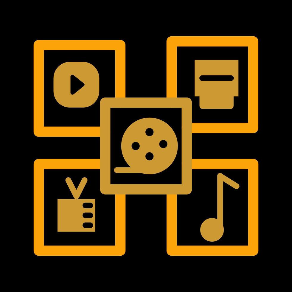 Multimedia Vector Icon