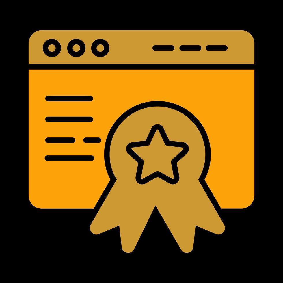 Web Award Vector Icon