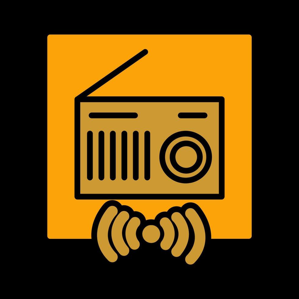 icono de vector de radio