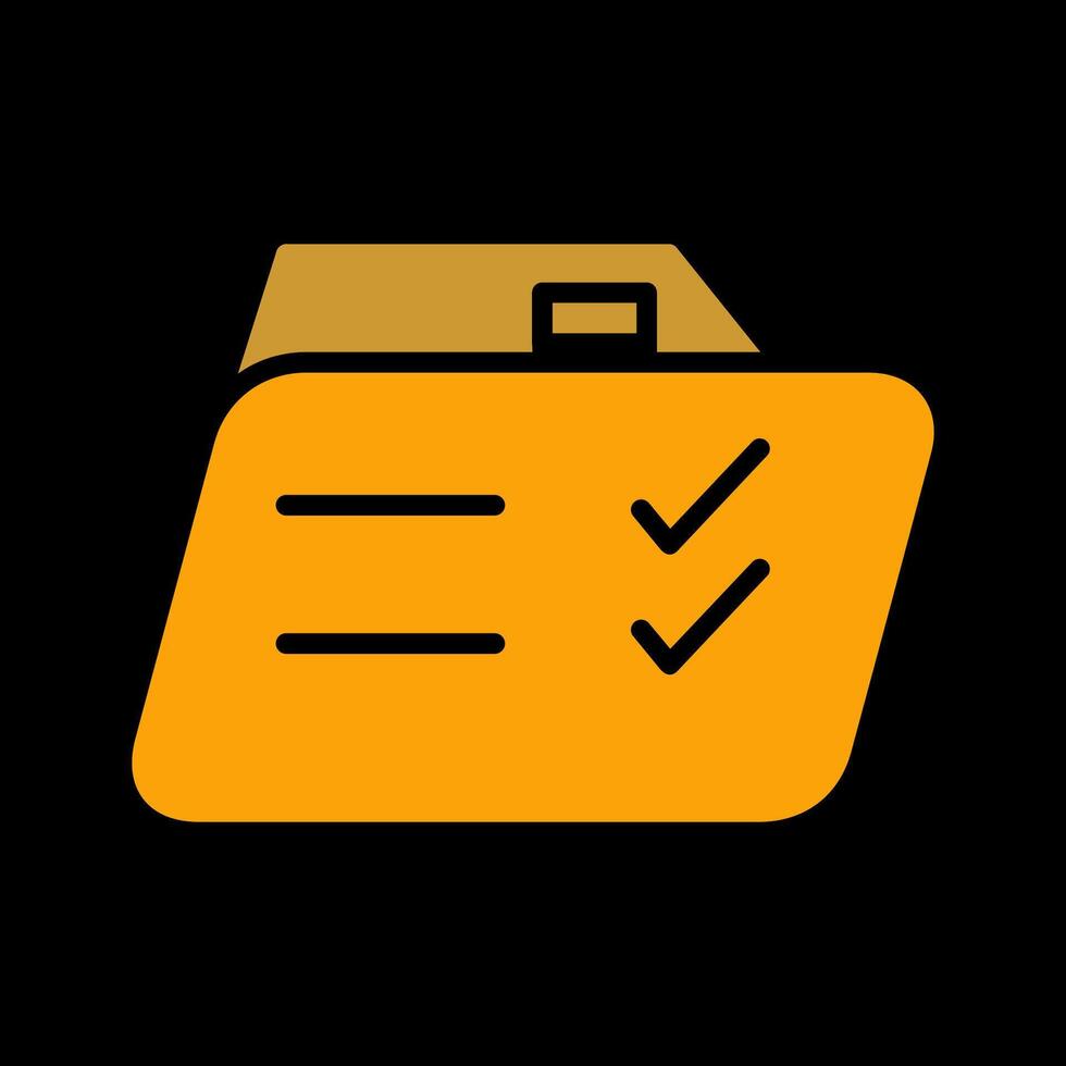 Checklist Folder Vector Icon