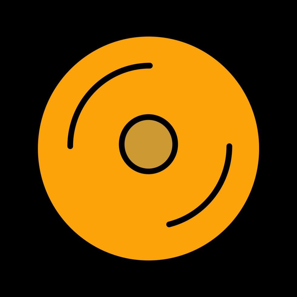 icono de vector de disco compacto