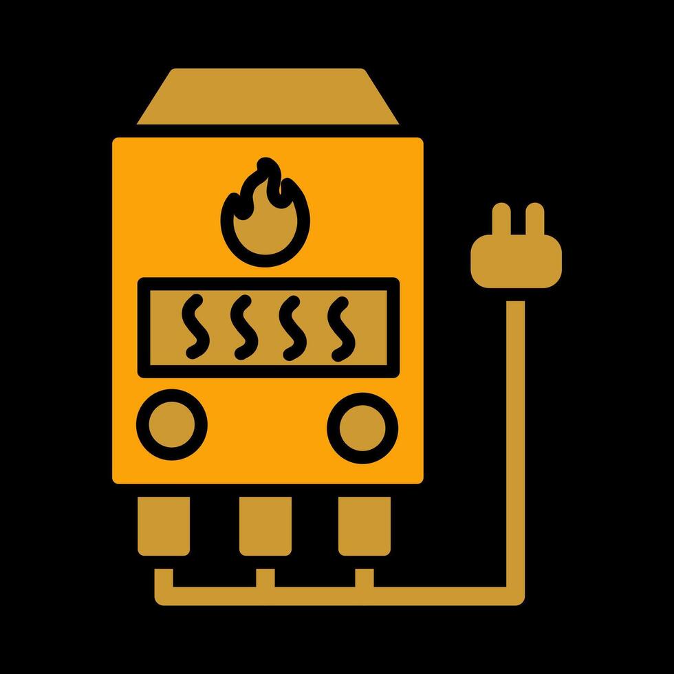 Electric Furnace Vector Icon
