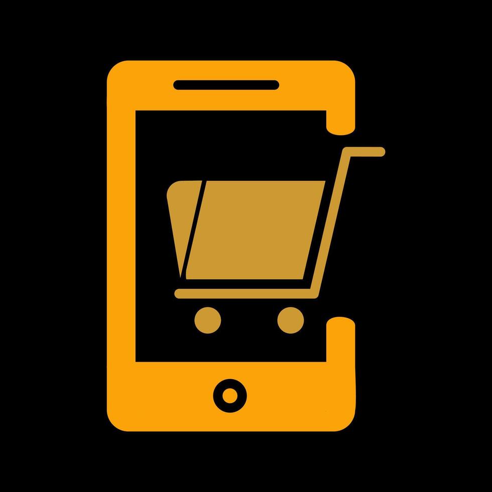 Mobile Shopping Vector Icon