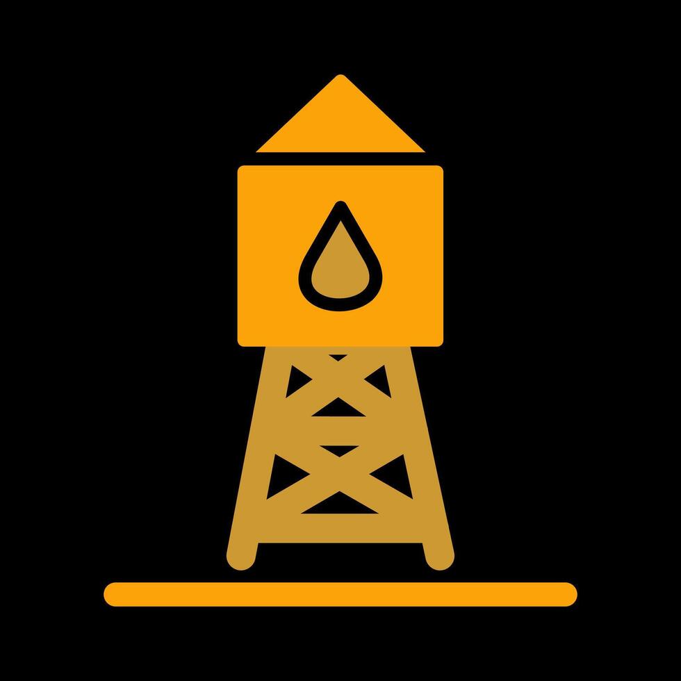 icono de vector de torre de agua