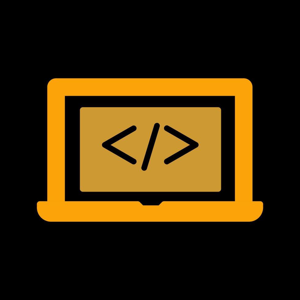 Coding Computer Vector Icon