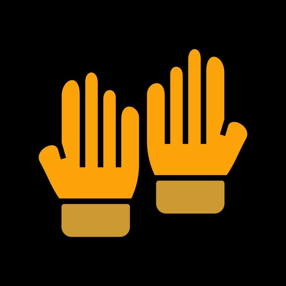 guantes, vector, icono vector