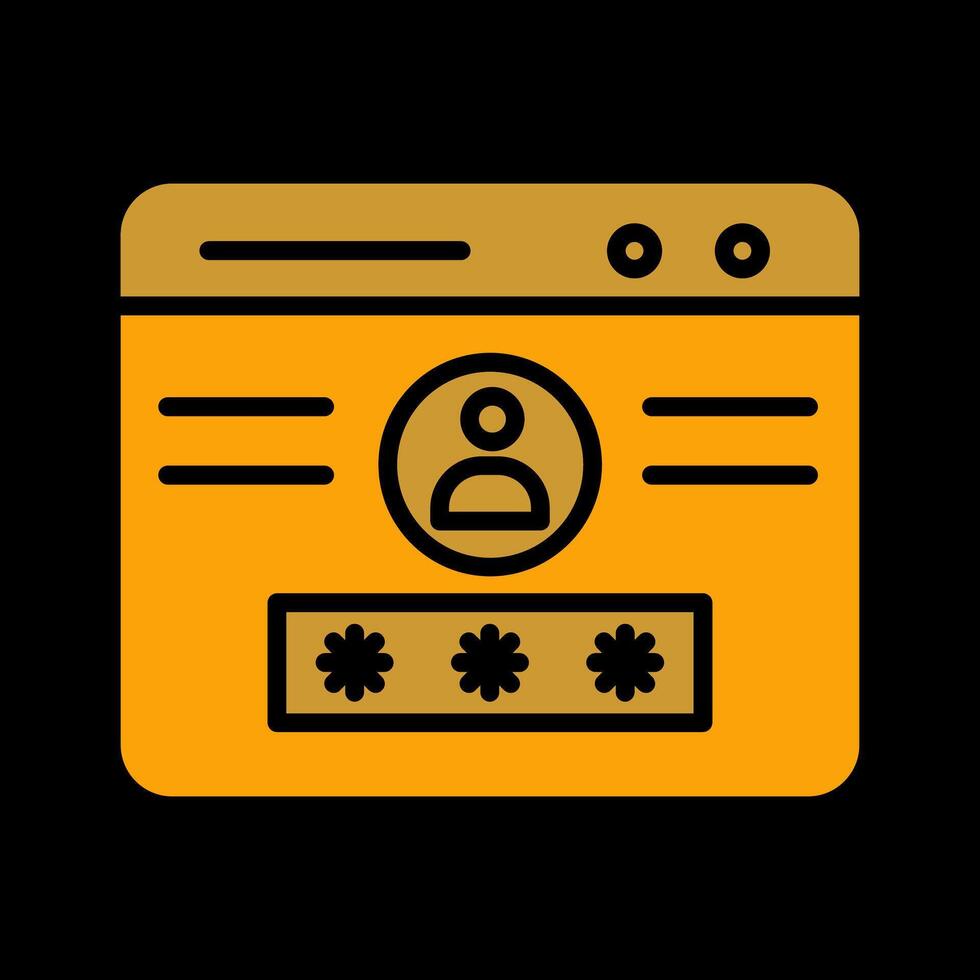 Web login Vector Icon