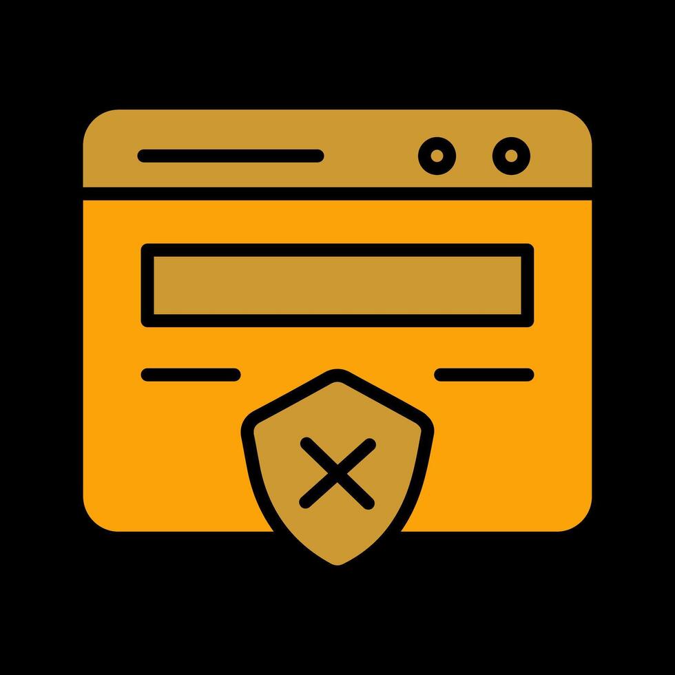 Unprotected Website Vector Icon