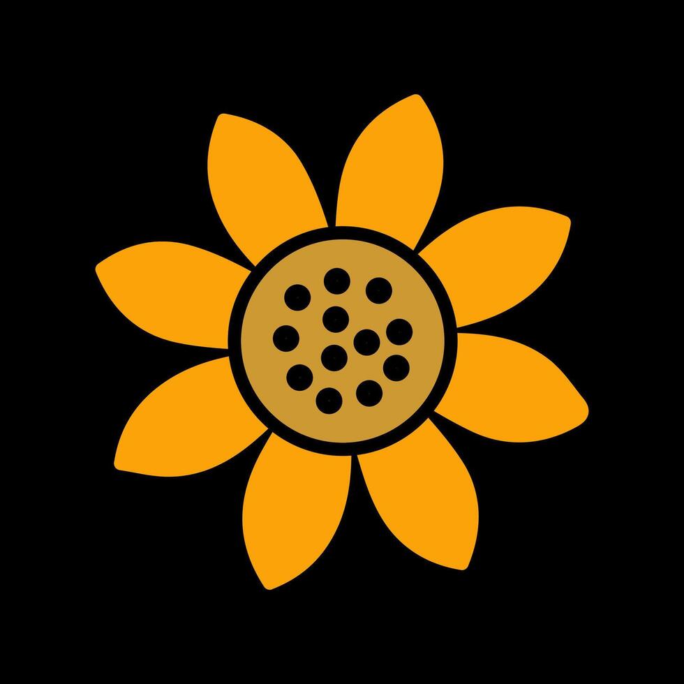 Sunflower Vector Icon